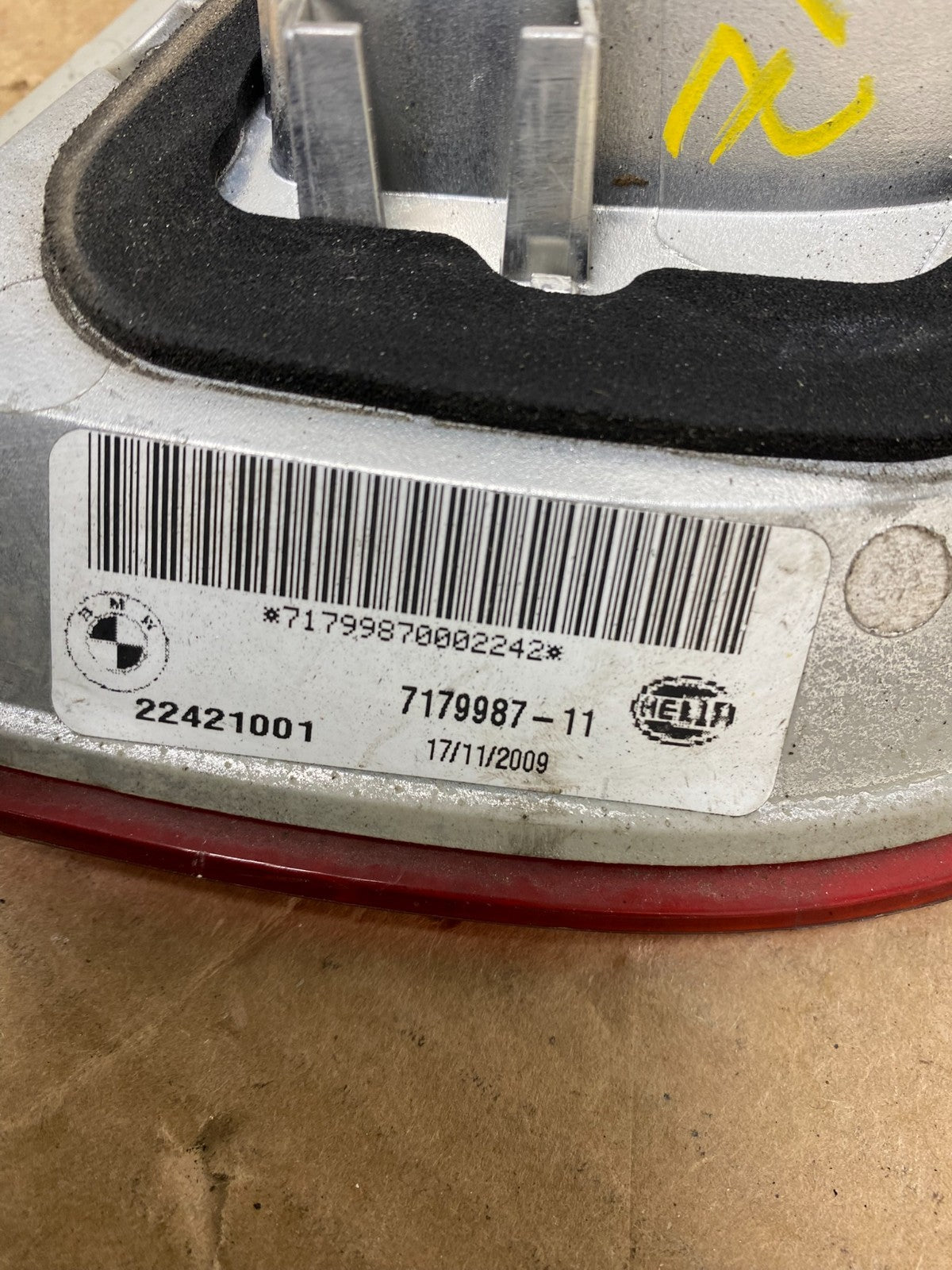 2008 to 2012 Bmw X6 E71 Left Driver Lh Side Inner Tail Light Oem Z1437 DW6