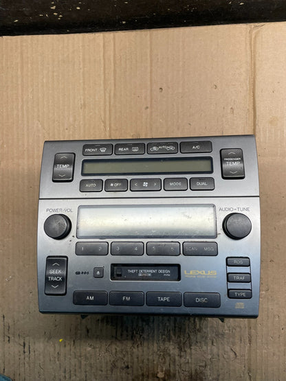 1998 to 2005 Lexus GS300 OEM Radio Receiver Stereo AM FM CD Cassette x4121 DG0