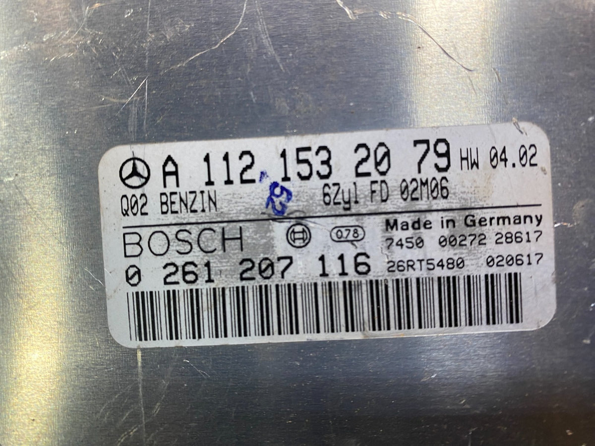 1999 to 2005 Mercedes E320 CLK320 Engine Control Module a1121532079 v2335 DG4