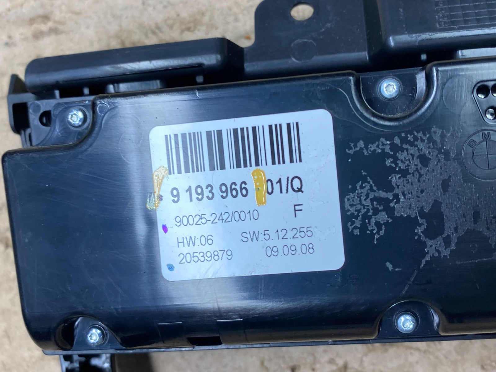 2007-2013 Bmw X5 AC Heater Climate Control Temperature Panel Trim Oem Y7853 DG6
