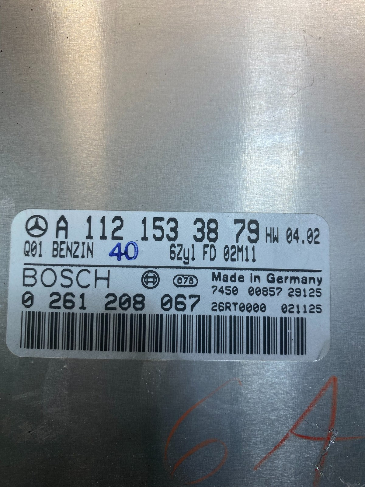 2001 to 2005 Mercedes E320 CLK320 Engine Control Unit ECU Module ac0392 DG2