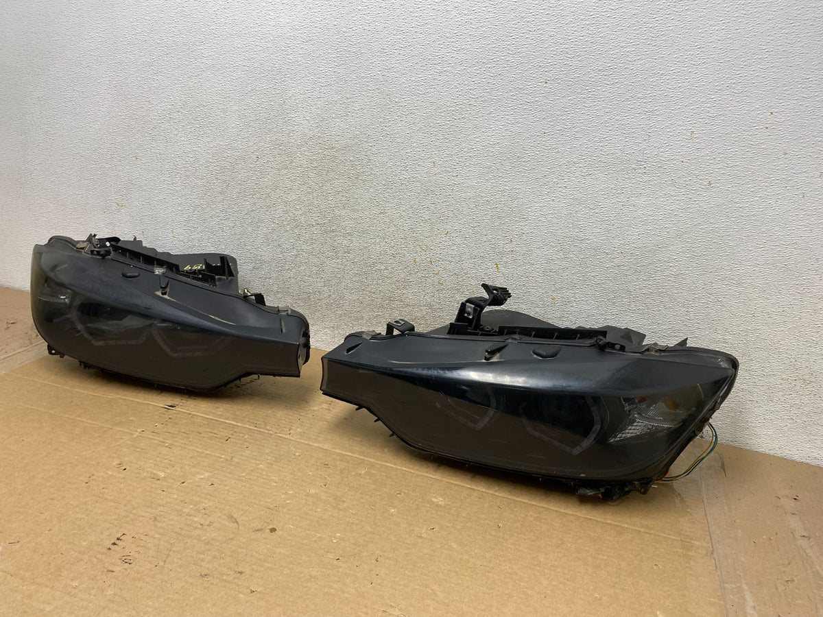 2012-2015 Bmw 3 Series F30 Sedan Left+Right Set Black LED Headlights AH7889 DG2