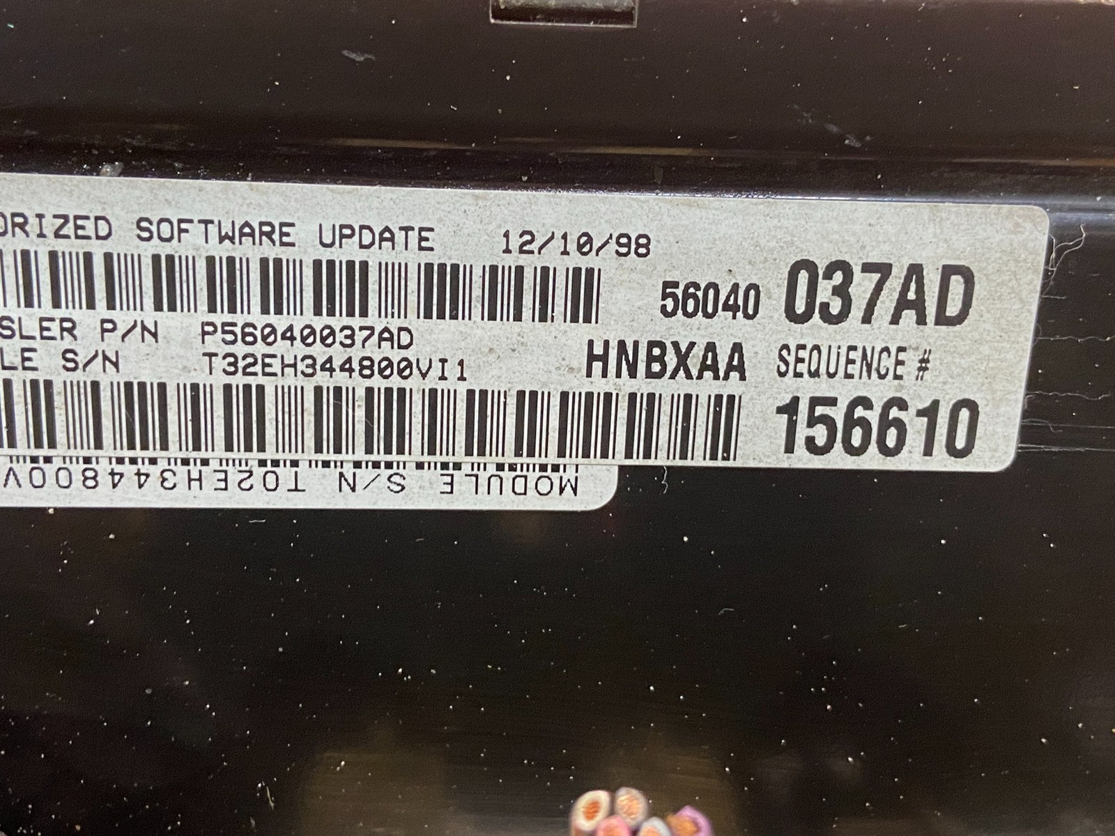 1999 Dodge Dakota 3.9L Engine Computer Module ECM ECU P56040037AD AE4630 DG2