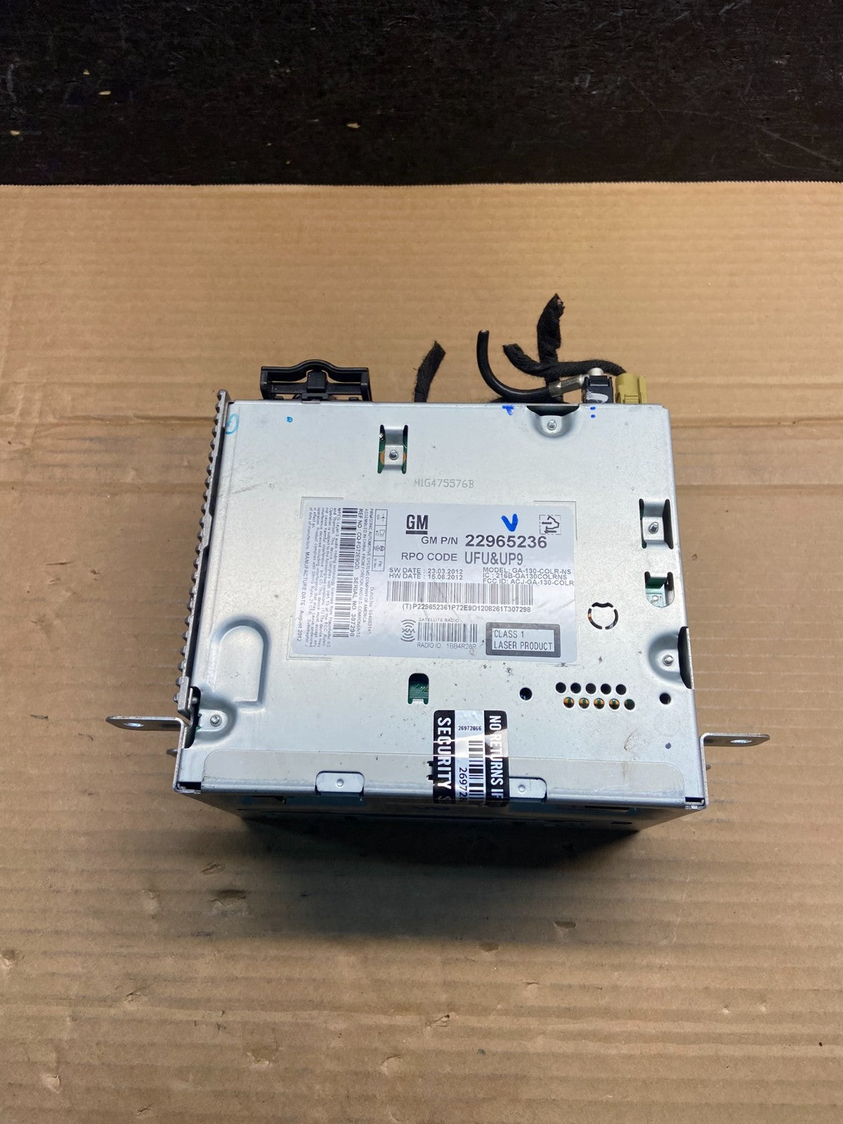 2013 2014 Chevrolet Malibu Radio CD Player Receiver Stereo Audio AM FM AE2544 DG3