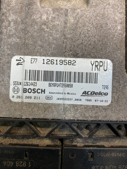 2008 2009 Cadillac CTS Engine Computer ECU Control Module 12619582 ECM AA7600 DG2