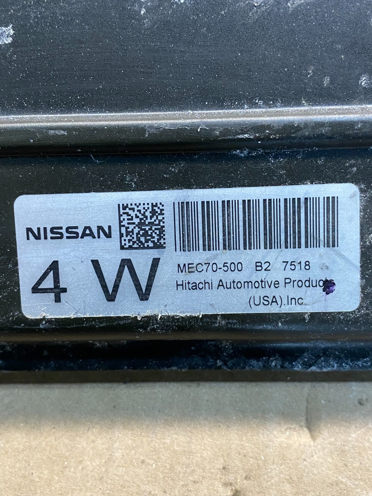 2008 Nissan Pathfinder 4.0L Ecm Ecu Engine Computer Module AG7513 DG2