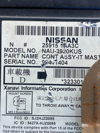 2009 - 2010 Nissan Murano Maxima Radio CD Navigation AG6036 DG6