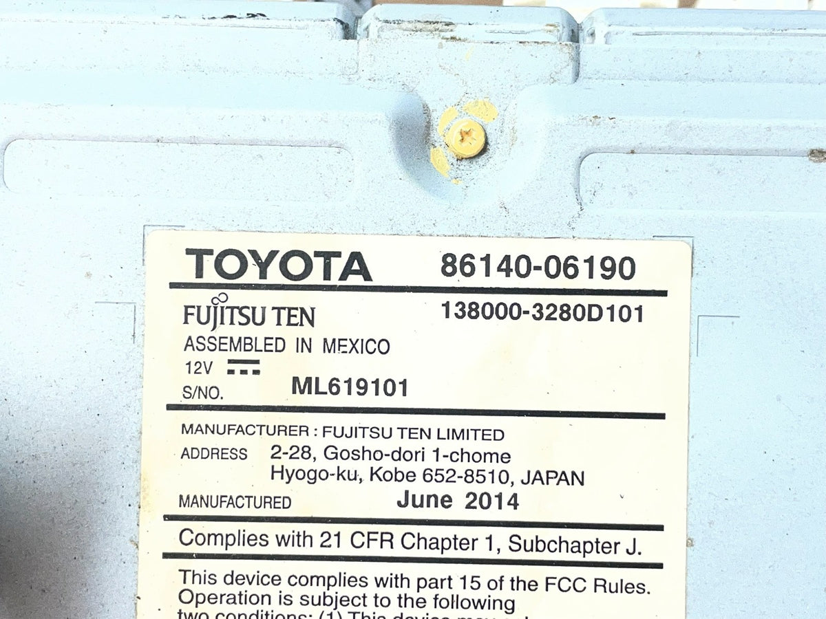 2012 2013 2014 Toyota Camry Radio CD Player Climate Control Bezel ai0553 DG11