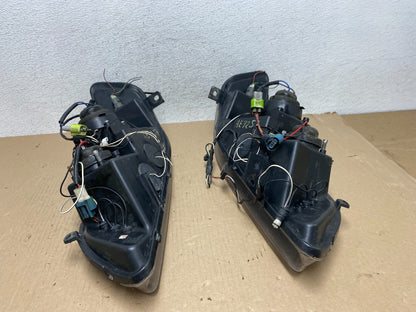 1998-2002 Honda Accord Black Left+Right Set Side LED Black Headlights AE7257 DW10