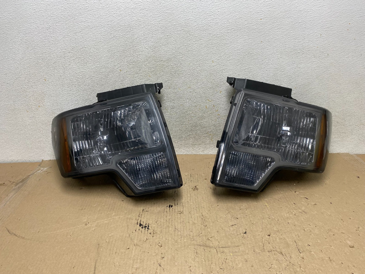 2009 to 2014 Ford F-150 F150 Left+Right Halogen Headlights AH7709 DW0