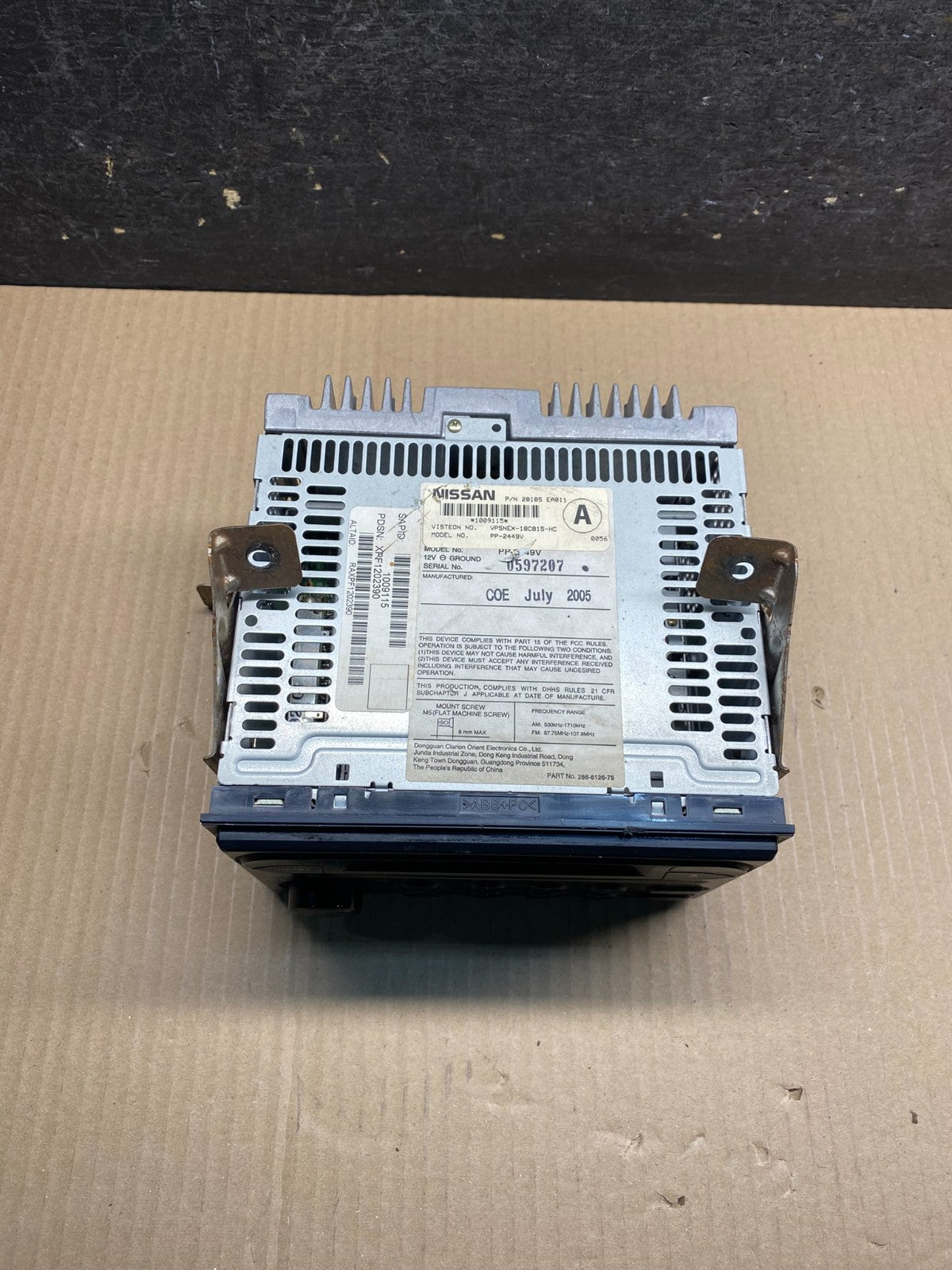 2005 to 2007 Nissan Xterra AM FM CD Player Radio Receiver AJ0167 DG3