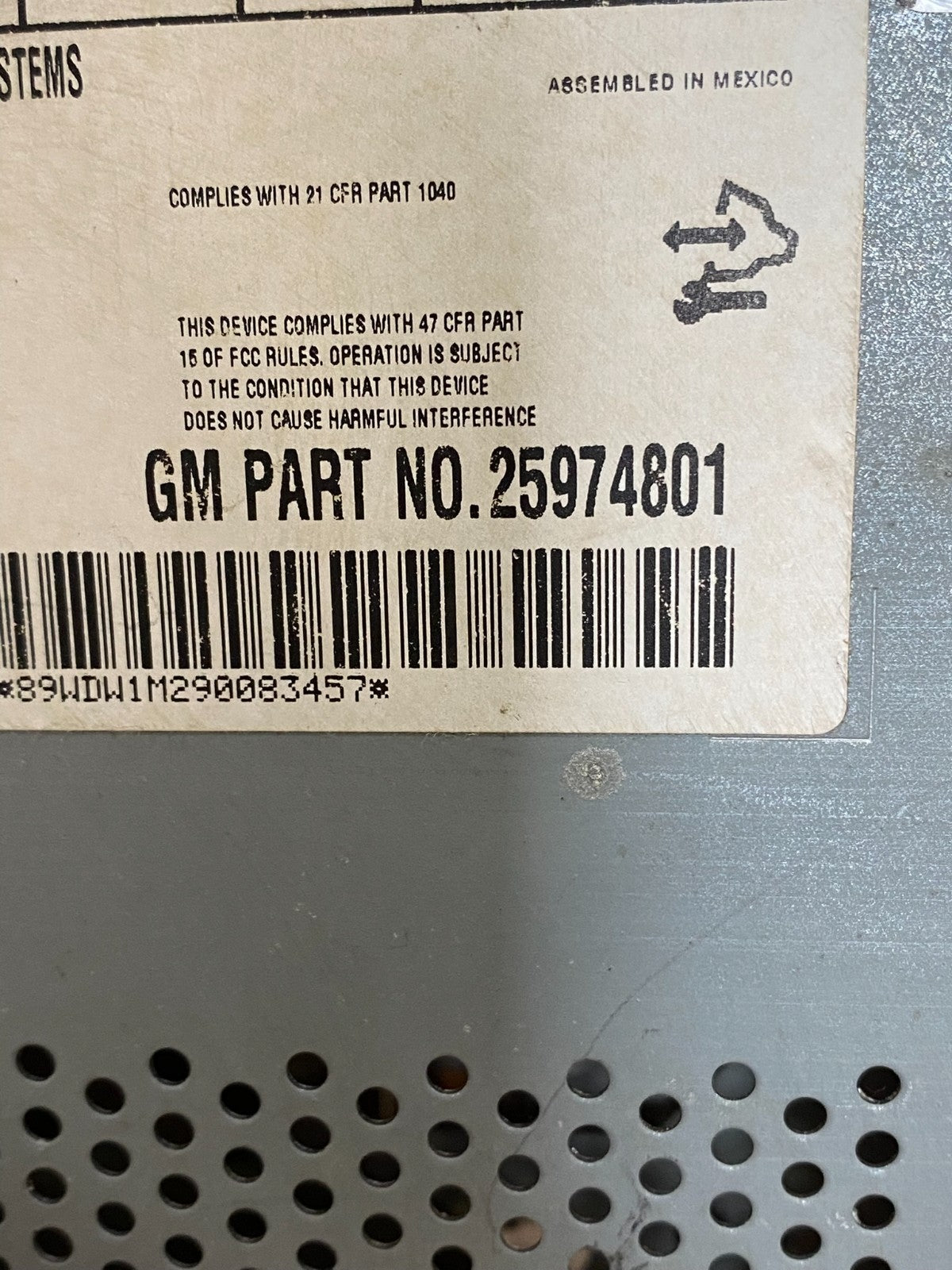 2007 - 2014 Chevrolet GMC Cadillac Buick AM FM CD Radio USB Aux mp3 af7825 DG6