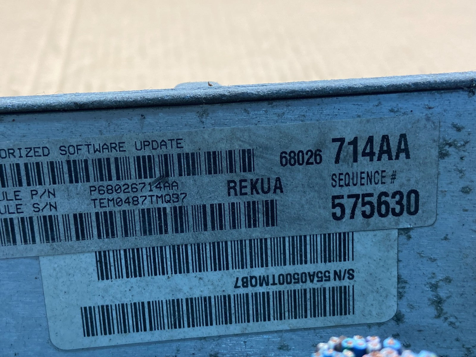 2007 Jeep Grand Cherokee Commander 3.7L Engine Computer ECU PCM AE2337 DW2