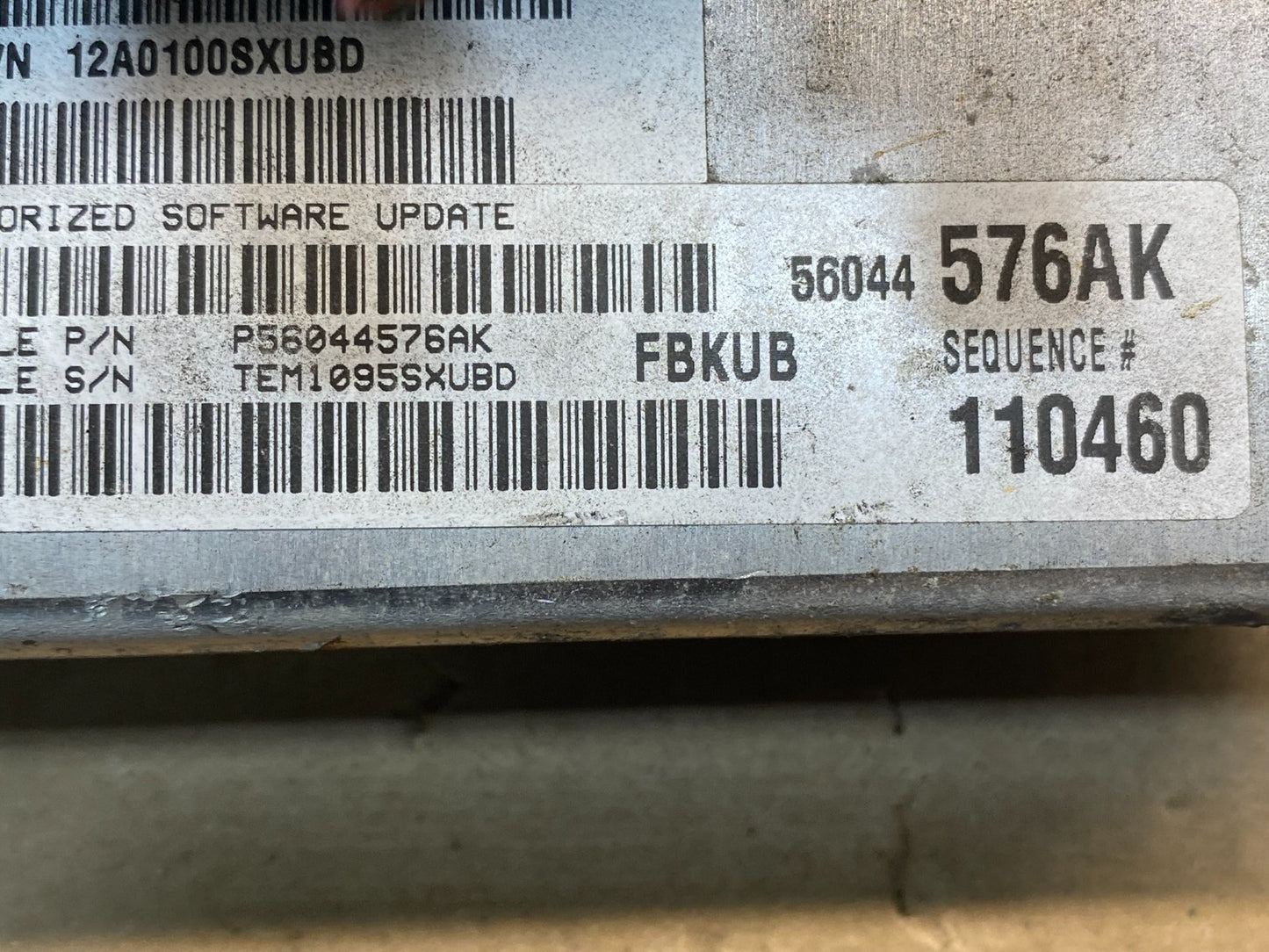 2005 to 2006 Jeep Liberty 3.7L ECU ECM PCM Engine Computer P56044576AK AG7496 DG2