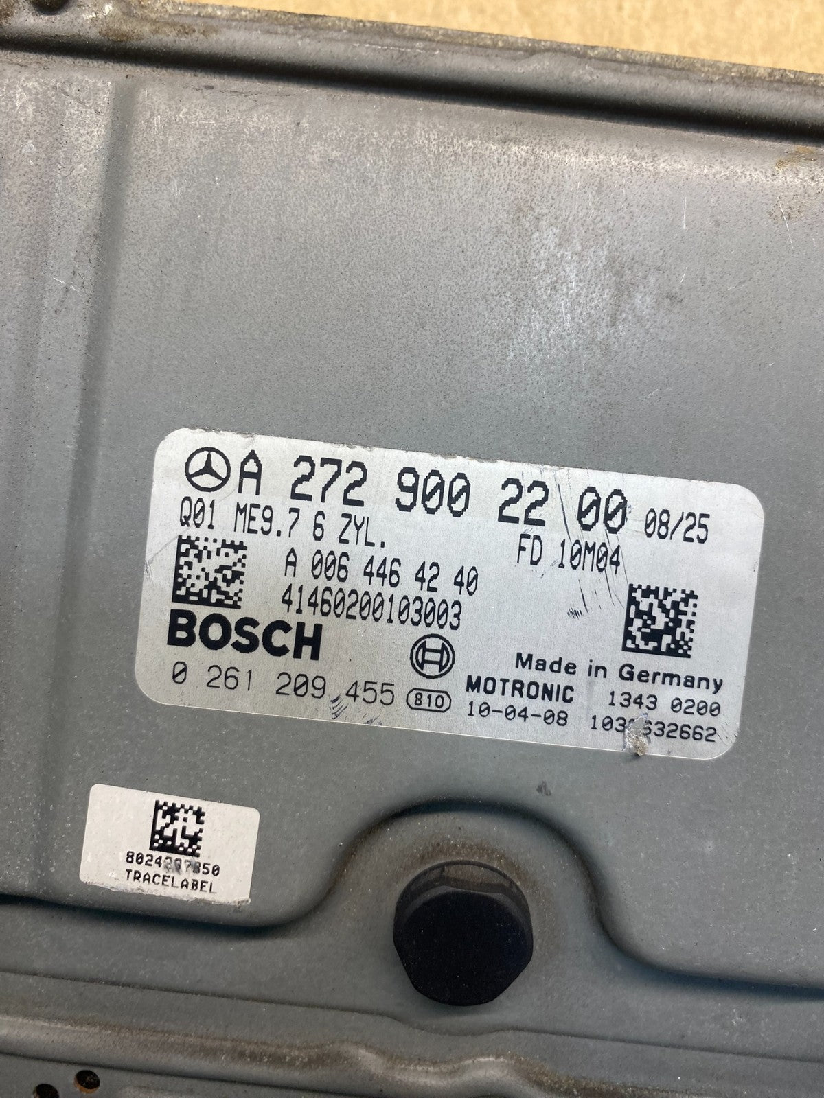 2006 to 2009 Mercedes R350 ML350 Engine Computer Module ECM ECU AH4871 DW2