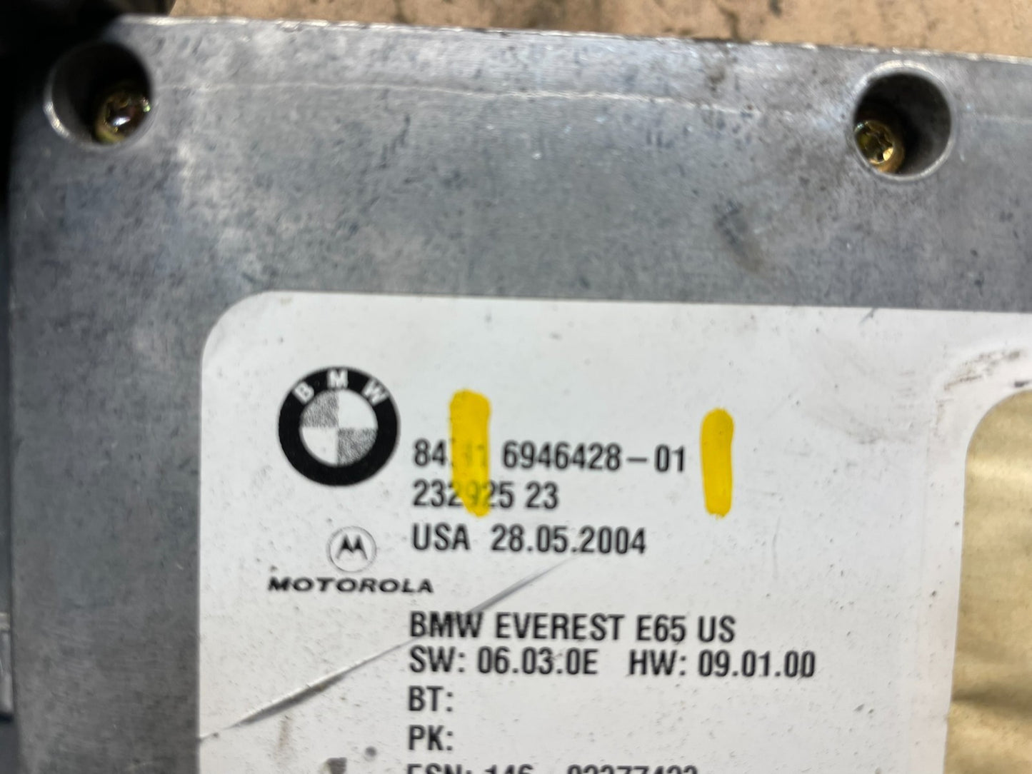 2002 to 2005 Bmw Bluetooth  Control Module Computer Telematics OEM t7474 DG4
