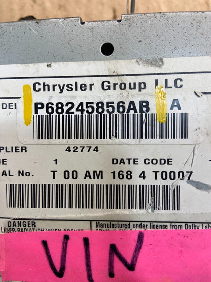 2012 to 2020 Dodge Chrysler Caravan AM FM Radio Screen Display OEM z0573 RDG6