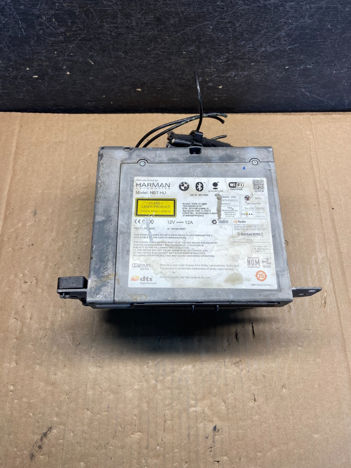 2012-2015 BMW F10 528i 535i 550i Am Fm Cd Player Radio Receiver AG1527 DG3