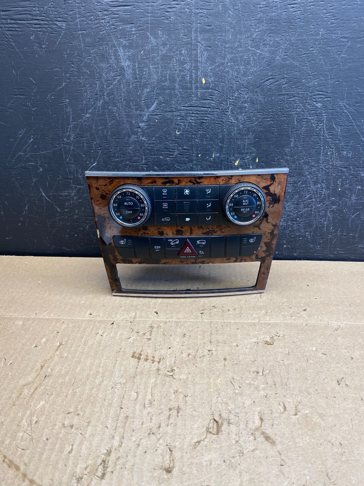 2007-2012 Mercedes X164 GL350 GL450 Climate Control Bezel Wood Switch AC6819 DG0