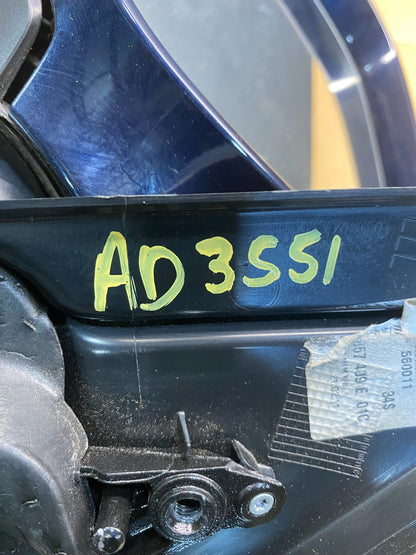 2009 to 2017 Audi Q5 Left Driver LH Side Door View Power Mirror AD3551 DW10