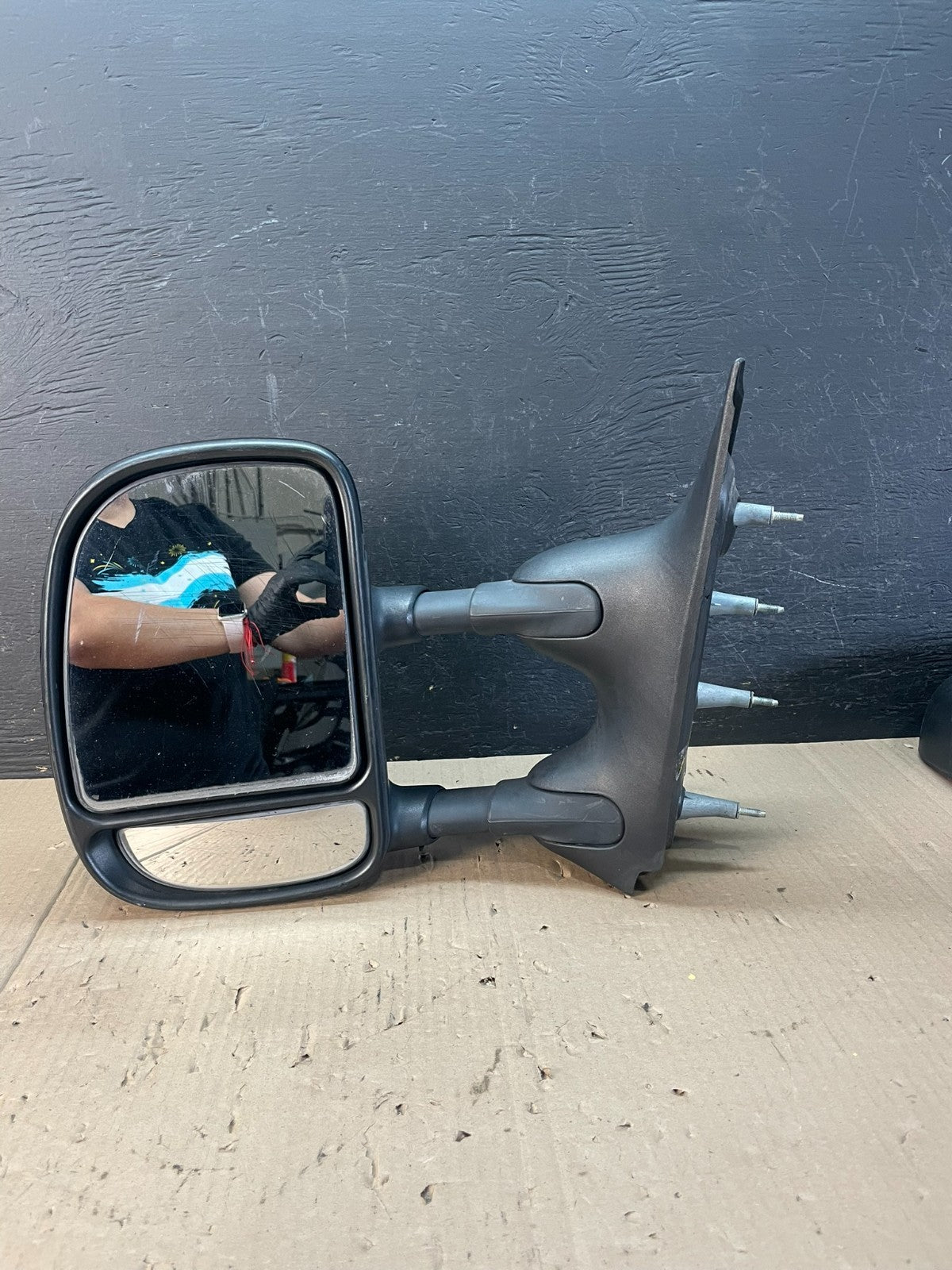2002-2008 Ford E150 E250 Van Left Driver Side Door View Two Arm Mirror AE0720 D8