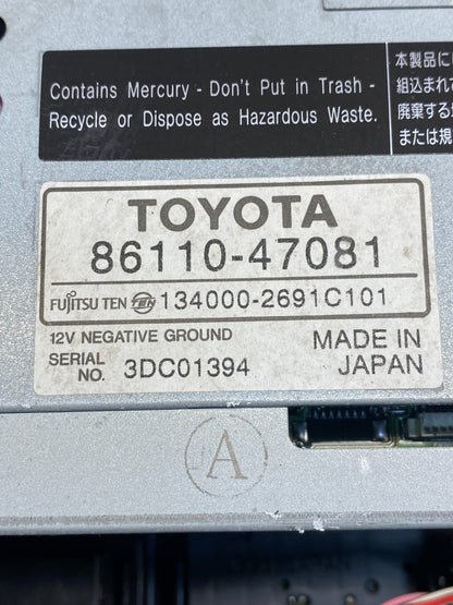 2004 to 2005 Toyota Prius Radio Stereo Receiver Screen Display AG3991 DG5