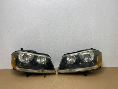 2008 to 2014 Dodge Avenger Left+Right Side Set Black Headlights AC3818 DW0