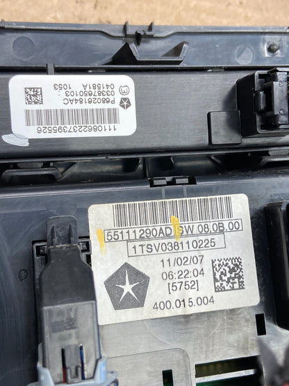 2009 to 2012 Dodge Ram 1500 Center Dash Radio Screen Climate Panel AF2217 DG5