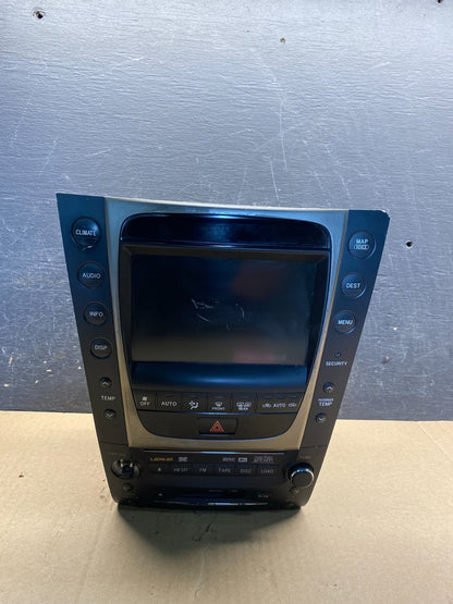 2006 to 2007 Lexus GS300 GS350 GS430 Navigation GPS Radio CD ah7404 DG0
