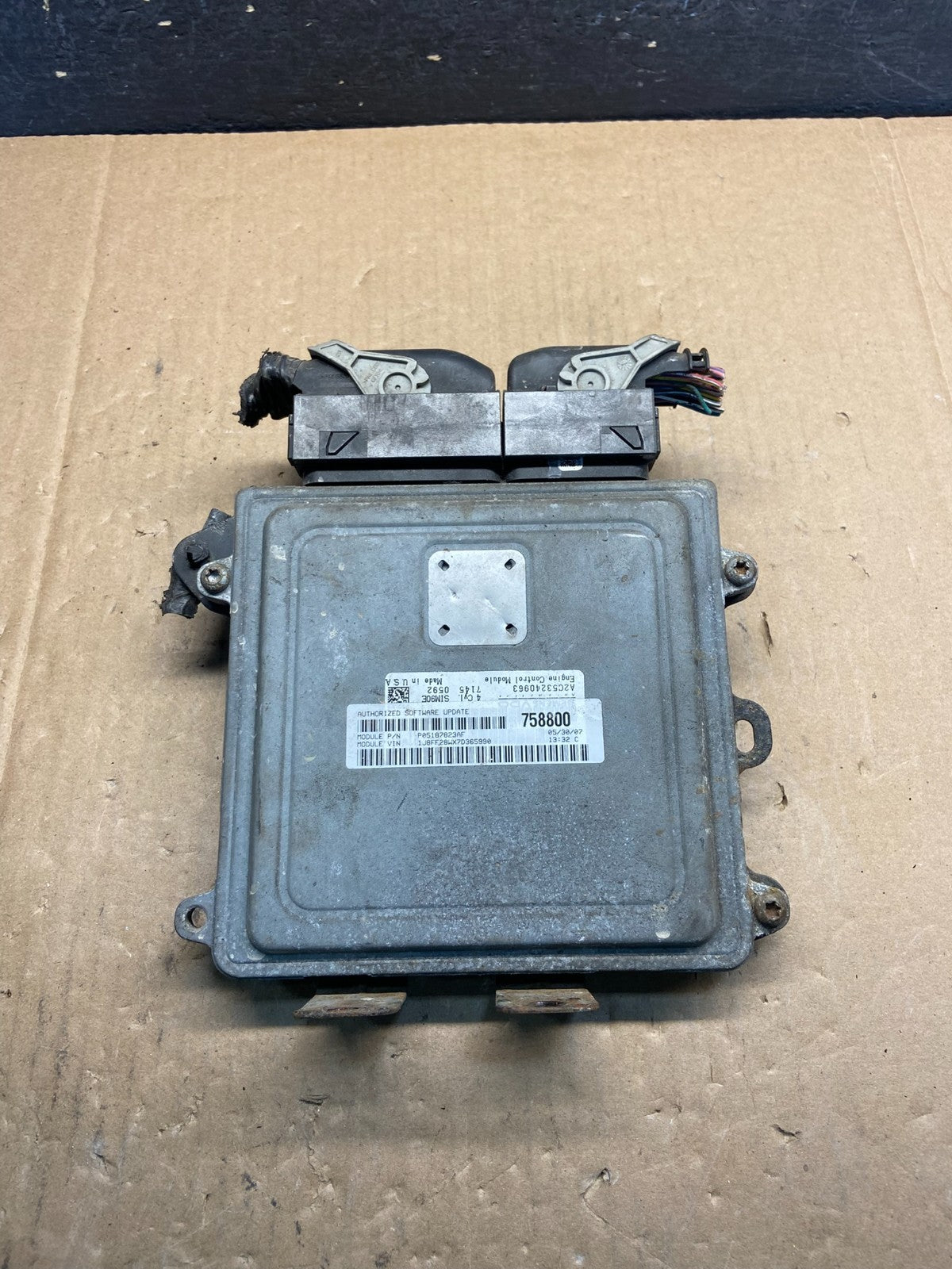 2007 2010 Jeep Compass Patriot 2.4L PCM ECM ECU Engine Computer Module AG1491 DW0