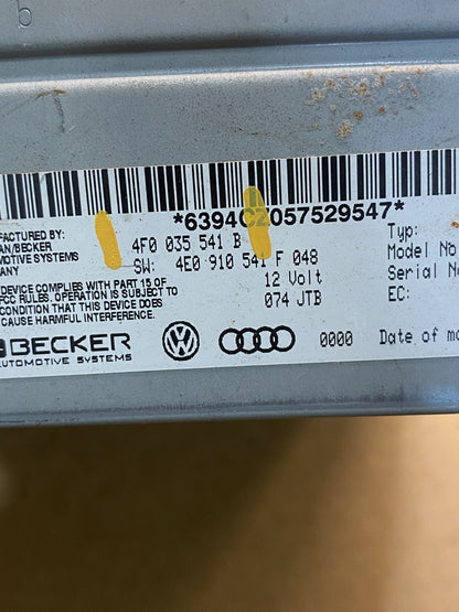 2007 - 2010 Audi A6 Radio Satellite Control Module Set AD9938 DG2