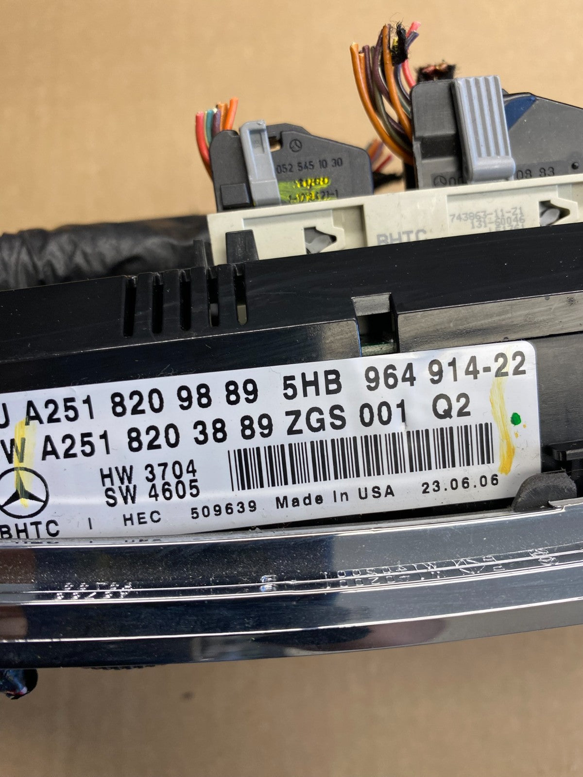 2007 2008 2009 Mercedes ML350 AC Temp Heater Climate Control OEM ab9165 DG5