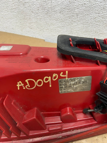 2009 to 2012 Audi Q5 Right Passenger RH Side Tail light AD0904 LK7