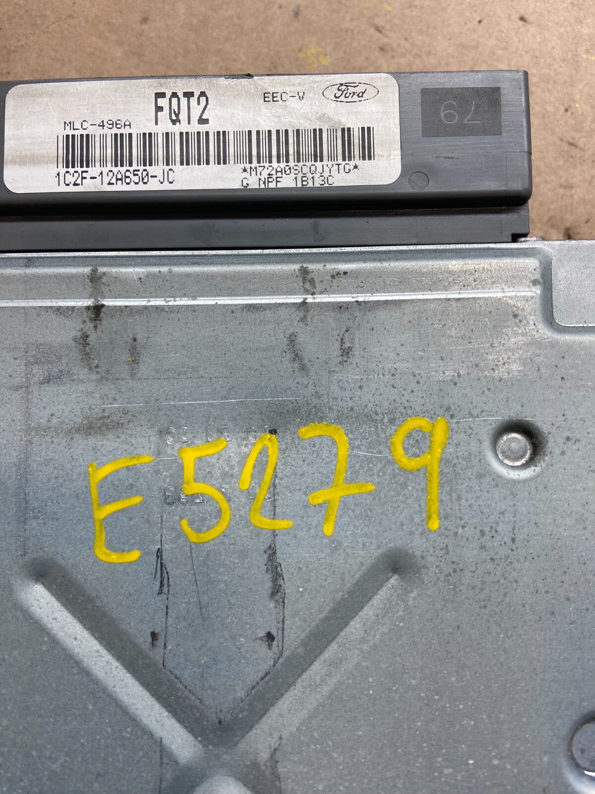 2001 Ford Van E150 E250 4.6L Engine Control Module 1c2f-12a650-jc E5279 DG14