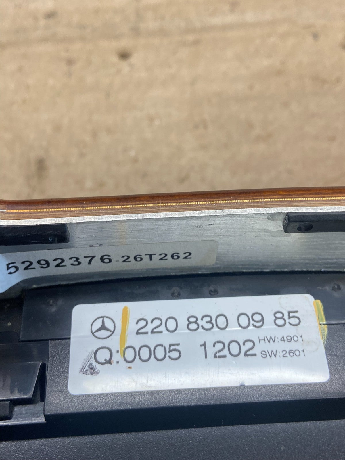 2000-2006 Mercedes S430 S500 W220 AC Heater Climate Control Trim Bezel ah5370 DG5