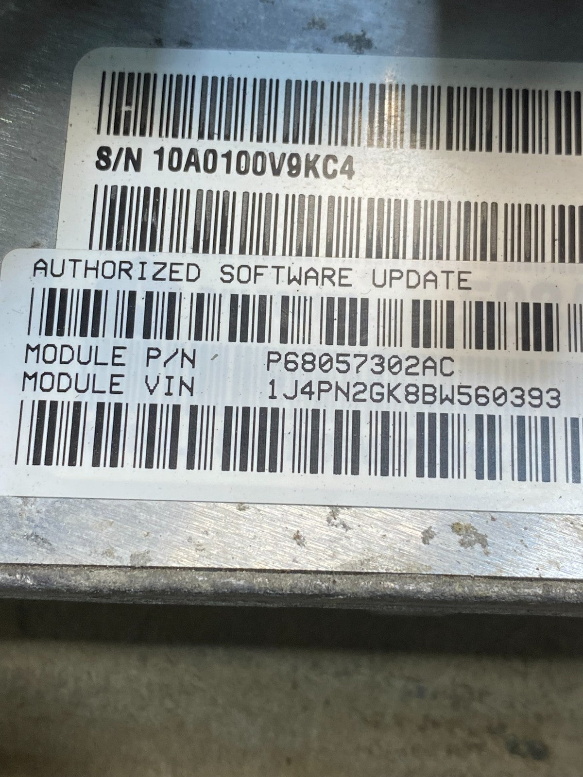 2011 Jeep Liberty 3.7L PCM ECM ECU Engine Control Module P68057302AC ad3506 DG2
