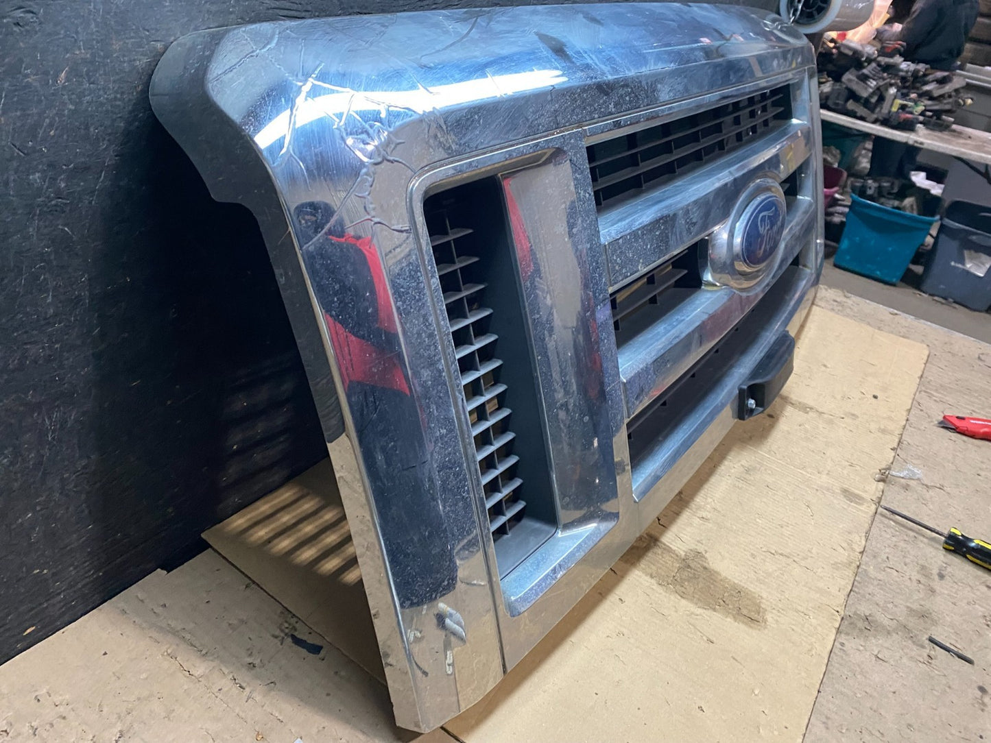 2008-2014 Ford Econoline E150 E250 Front Upper Chrome Grill Grille Oem X3299 DG2