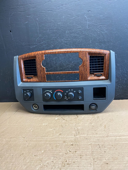 2006 to 2008 Dodge Ram Radio Climate Control A/C Heat Dash Bezel Trim AF2087 DW0