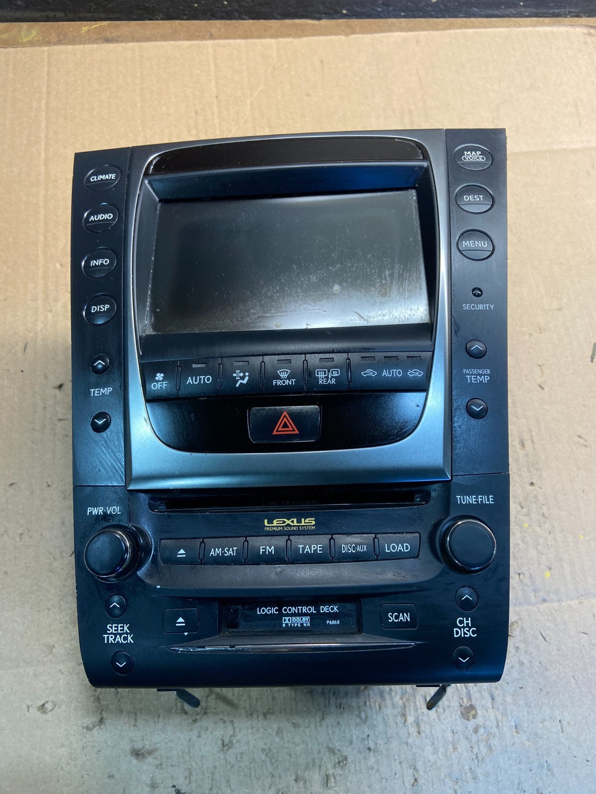2006 to 2007 Lexus GS300 GS350 GS430 Navigation GPS Radio CD OEM  Z2148 DG0