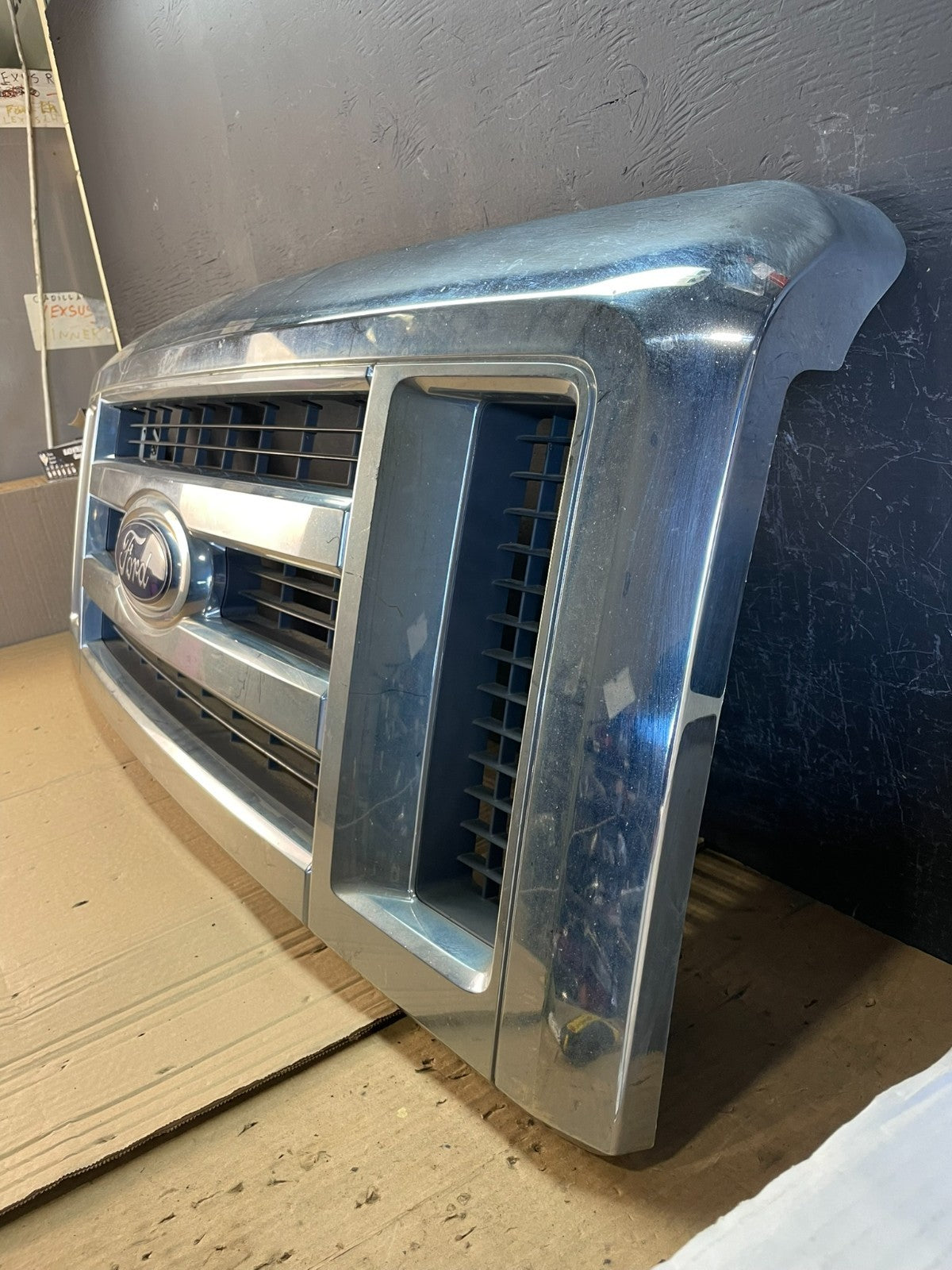 2008 to 2014 Ford Econoline E150 E250 Front Upper Chrome Grill Grille AC9747 DG1