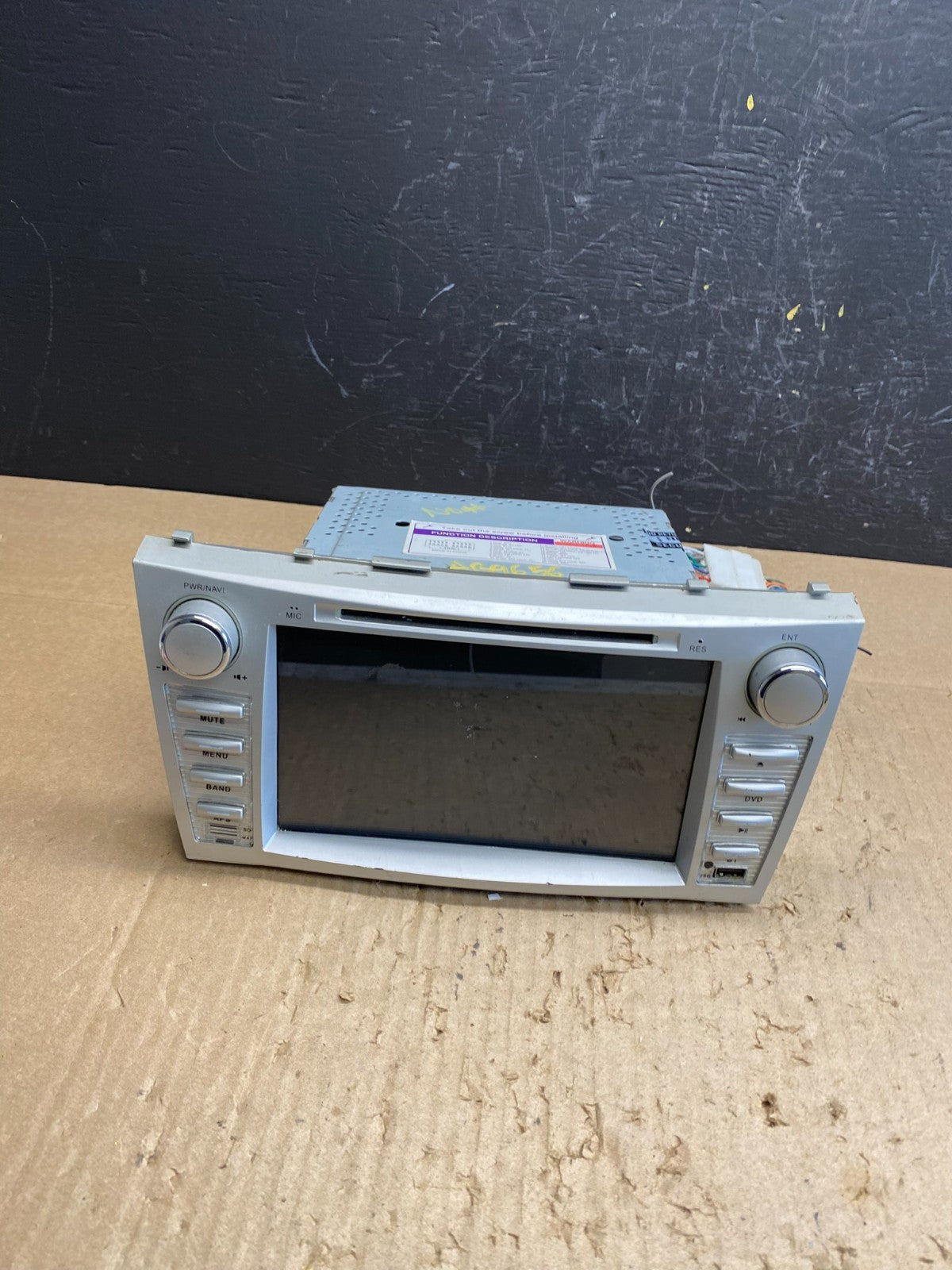 2007 to 2009 Toyota Camry Radio CD Player Climate Control Bezel AB96560
