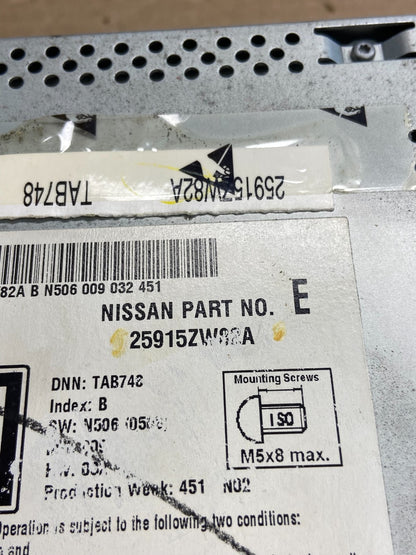 2010 to 2012 Nissan Sentra Radio CD Player AM/FM 25915zw82a AG0418 DG5