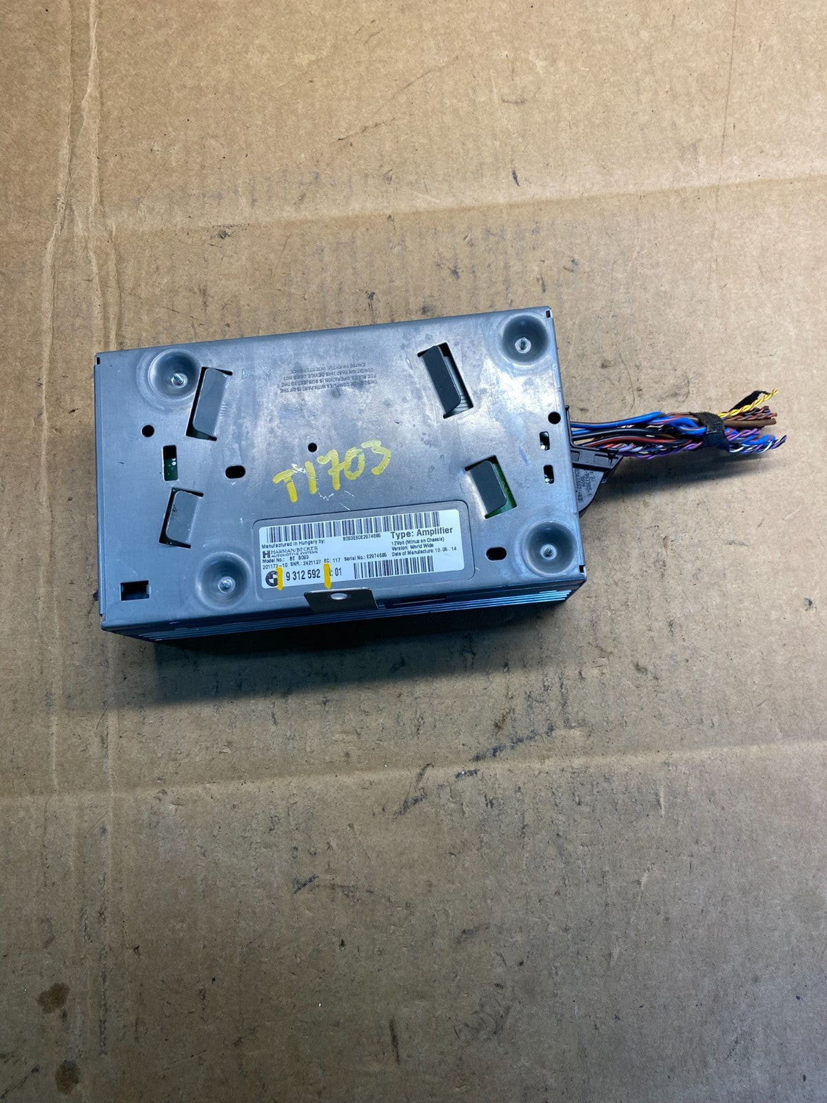 2011-2016 BMW 5 Series Harman/Becker Radio Audio Amplifier Amp AB3863 DG1