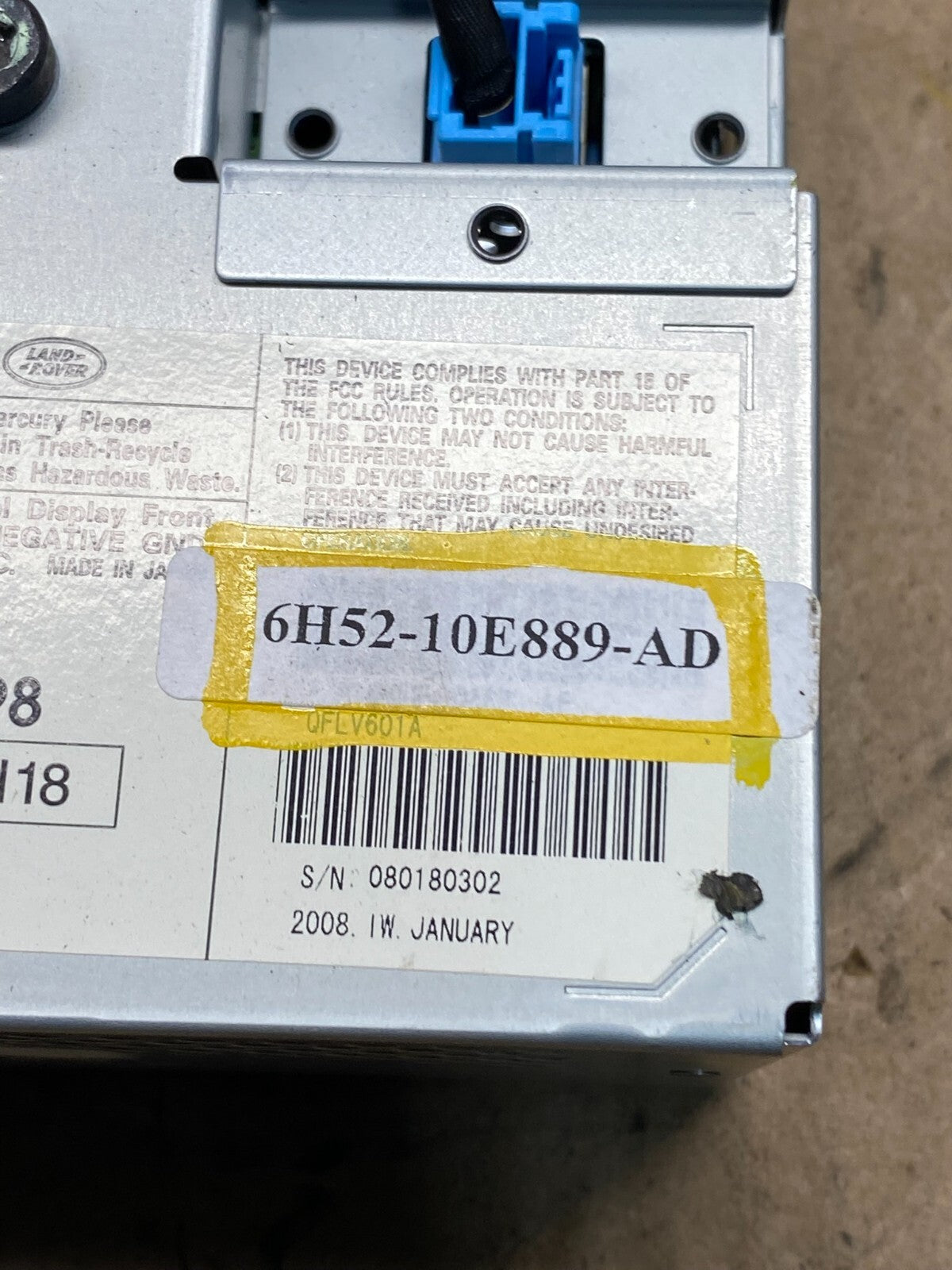 2008 - 2012 Land Range Rover Sport LR2 Screen Navigation Radio Display o7154 DG6