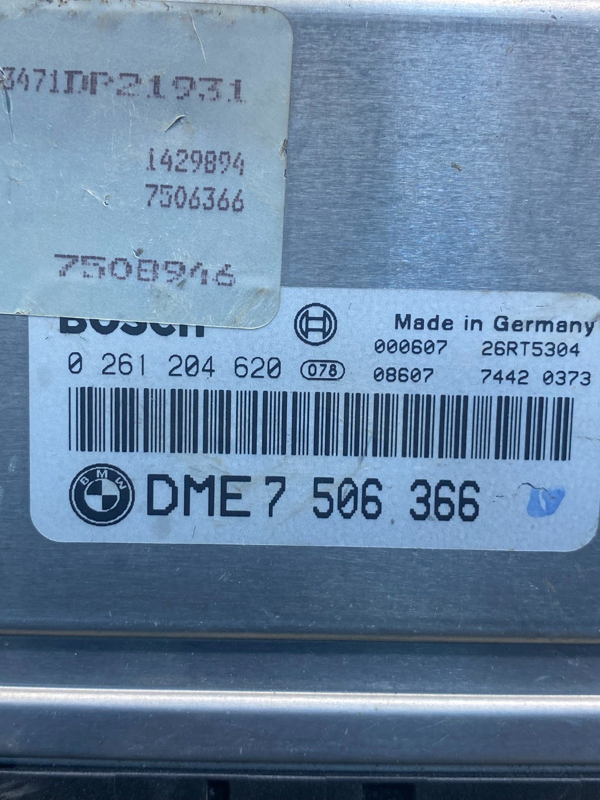 2000 BMW X5 ECM ECU Engine Control Computer Module 7506366 AG6166 DG2