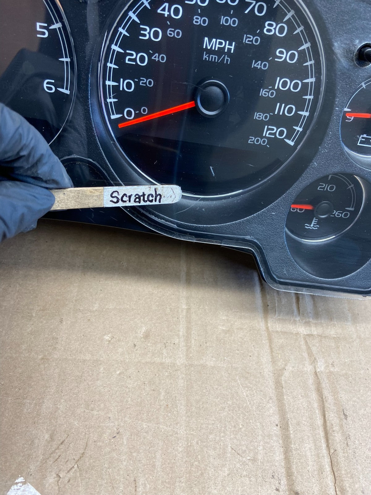 2007 to 2013 Chevrolet Silverado Suburban Cluster Gauge Speedometer OE AD7144 DG1