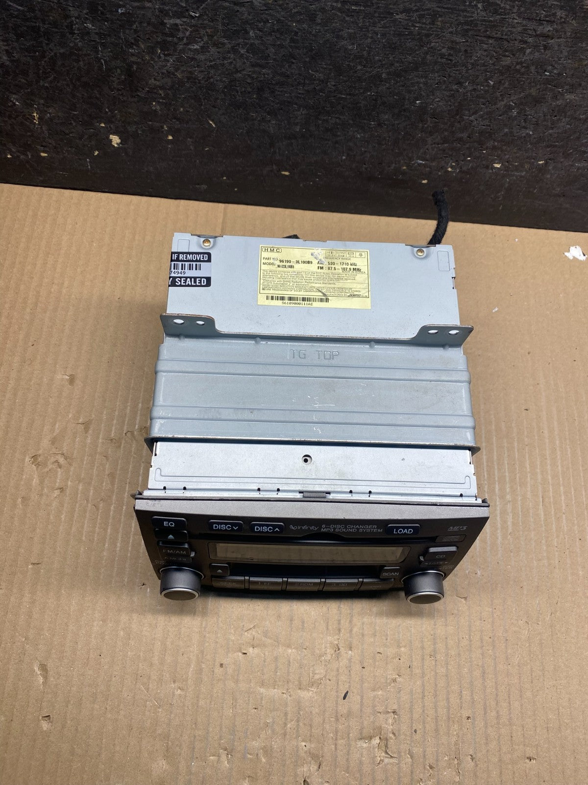 2006 2007 2008 Hyundai Azera Audio Equipment Radio Receiver aj0345 DG3