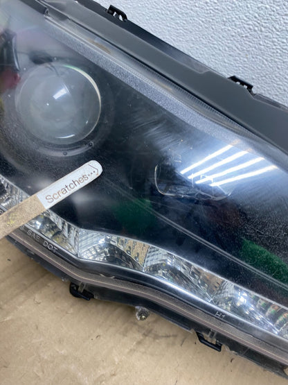 2008 - 2013 Mitsubishi Lancer Left+Right Set LED Black Headlight AE7080 DG3