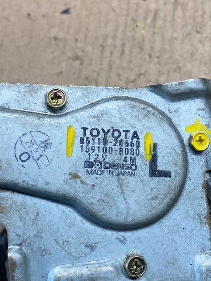 1989-1993 Toyota Celica Rear Windshield Washer Wiper Motor R8408 DG5