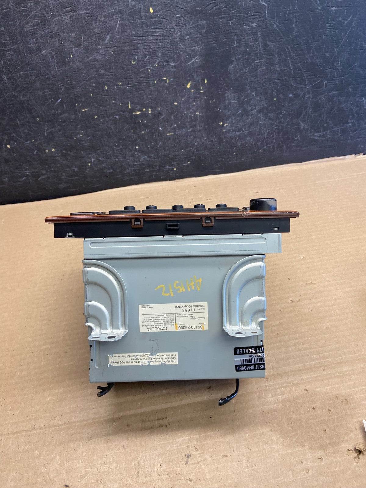 2000 2001 Lexus Es300 Radio Receiver Tape Climate Control A/C AH1512 DG4